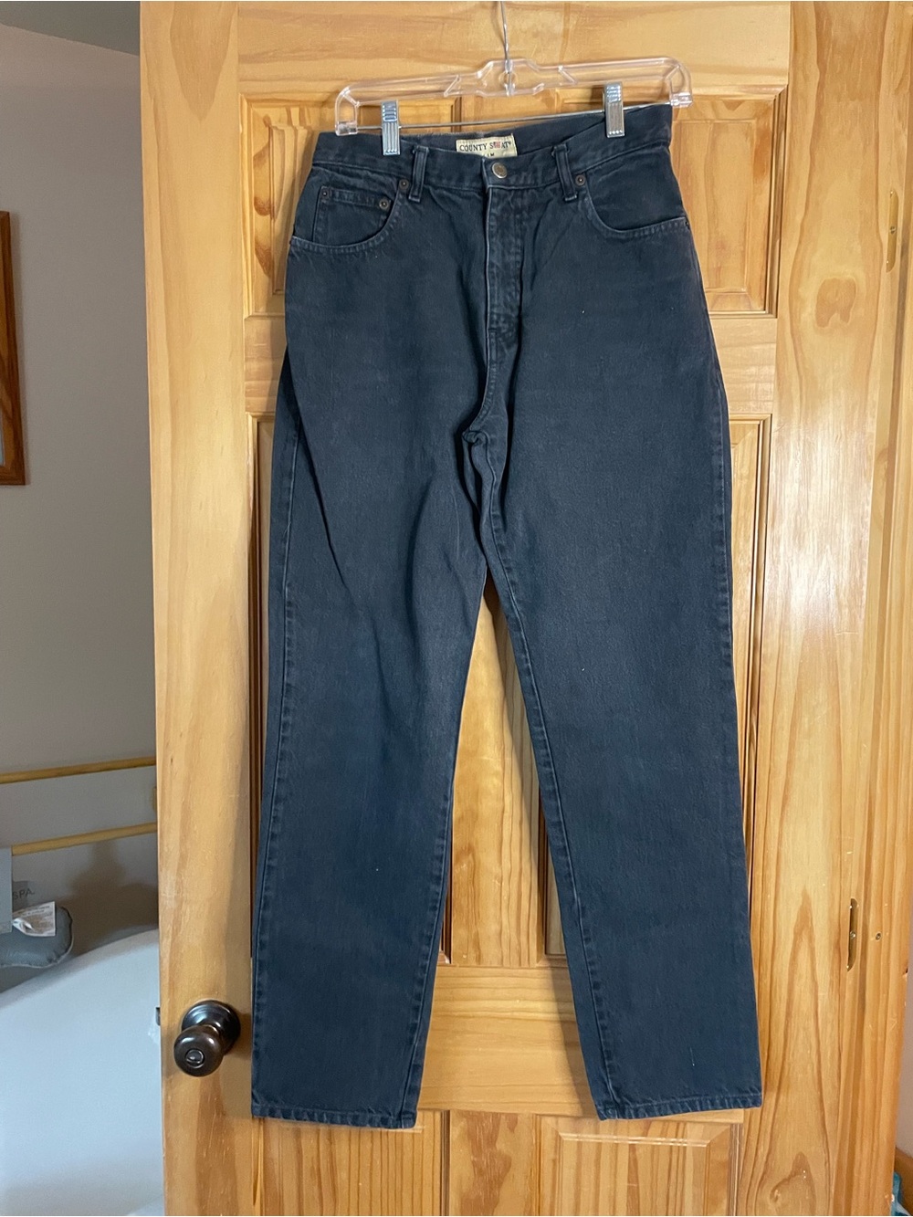 Vintage Country Seat Black Boyfriend Jeans